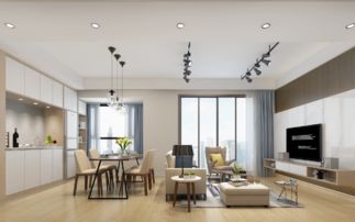 89㎡現(xiàn)代簡(jiǎn)約三居裝修案例 效果圖